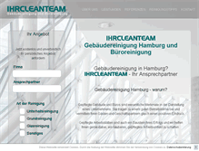 Tablet Screenshot of ihrcleanteam.de